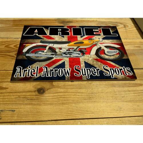 Ariel Arrow Super Sports   MOTORCYCLE ENAMEL CERAMIC WALL SIGN 