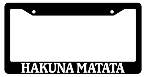 Black License Frame Hakuna Matata
