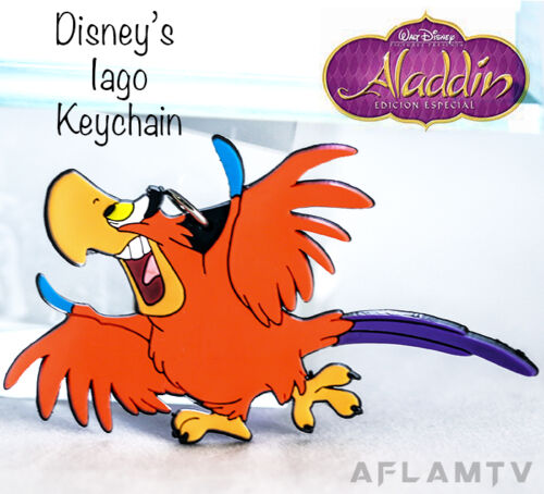 Aladdin Iago vinyl figure Keyring Keychain Disney Vintage Rare by Applause