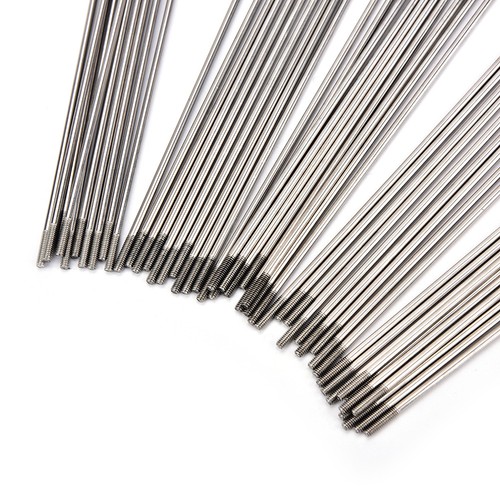 10PCS 14G Bike Bicycle Spokes Nipples 253~290mm Stainless Steel Spoke Sliver QP