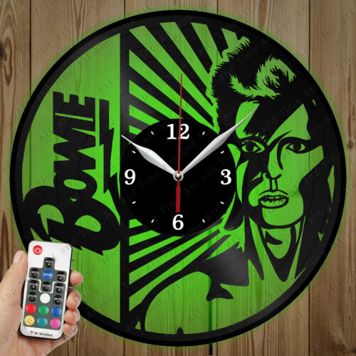 Details about  / LED Vinyl Clock David Bowie LED Wall Art Decor Clock Original Gift 3746