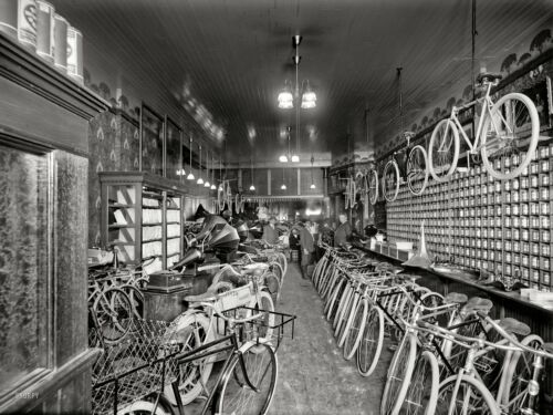 3471.Bicycle Shop Store.Black /& White photograph POSTER.Home room art decoration