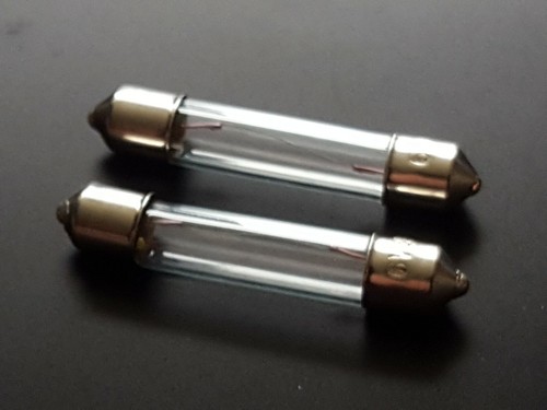VINTAGE AUSTIN SEVEN 7 Ruby 6v trafficator LAMPADINE X2 Superslim 255