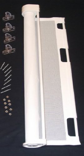 Retract-A-Gate safety gate 52/" wide White