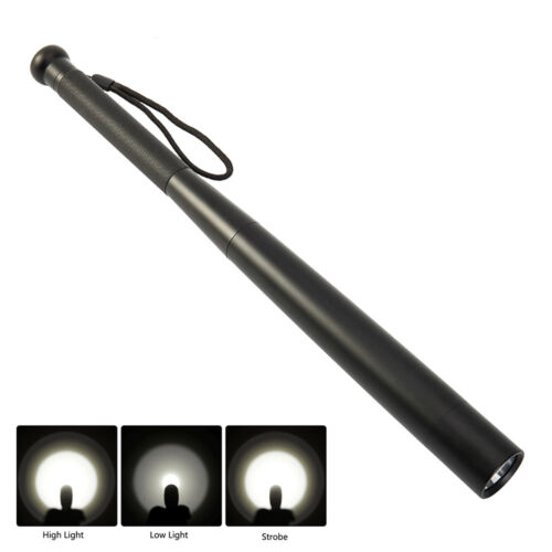 LED Torche de lampe de poche sécurité zoomable batte de baseball 3 modes Q5