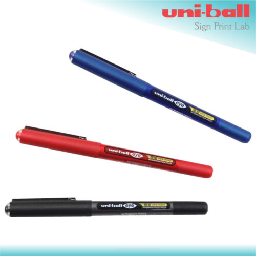 3X UNI-BALL Ojo Ultra Micro UB-150 Rodillo Bolígrafo Azul y Rojo Negro 0.38mm 