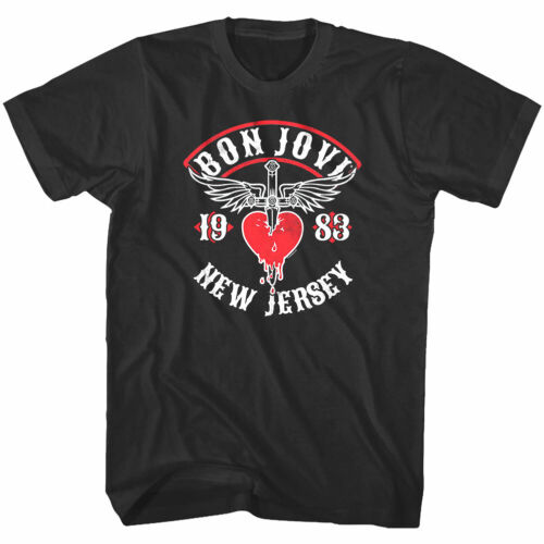 Bon Jovi New Jersey 1983 Family T Shirt Set Rock Band Album Concert Tour Merch