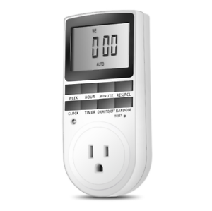 Timer Switch Socket Electronic Digital US Plug-in Programmable 7 Day 120V 15A 