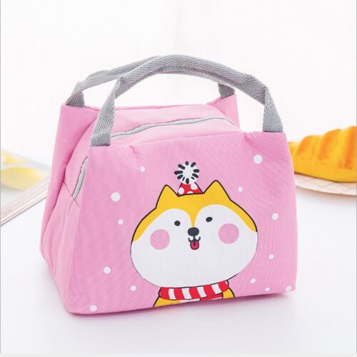 1PC kawaii Baby Food Bag Portable Thermal Oxford Insulation Lunch Bag Convenient 