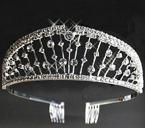 Robe de Mariage Demoiselle D/'Honneur Fleur Filles Amour Cristal Tiara Couronne//Serre-tête 015