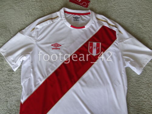 Official Authentic Umbro Peru Jersey Soccer 2018 Russia World Cup Shirt Home Kit 