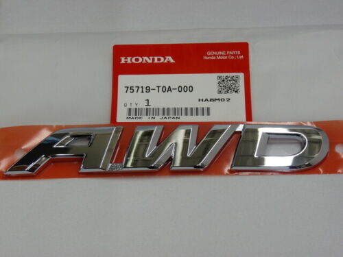 Emblem Nameplate 75719-T0A-000 AWD Genuine Honda 