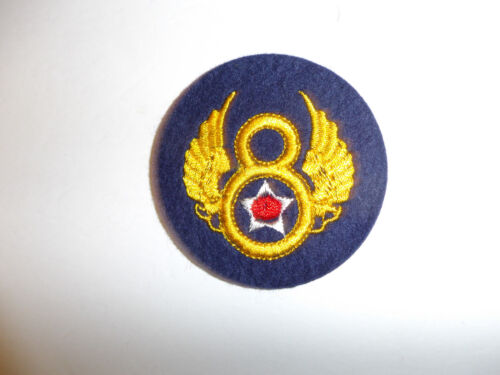 b1122 WW 2 US Army 8th Air Force patch embroidered on wool English style R13A