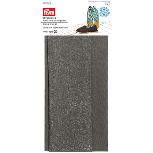Prym Espadrilles-Futterstoff aufbügelbar 40x40cm 932510