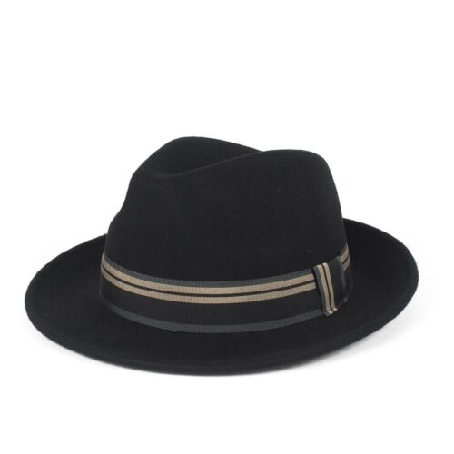 Stylish 100/% Wool Fedora Hat Waterproof /& Crushable Handmade in Italy