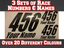 Race Numbers /& Name 3 Sets 100mm Motocross Vinyl Sticker Decals Track Bike T17