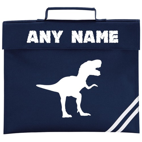 Choice of Colours* Personalised Dinosaur//T Rex School Book Bag *ANY NAME