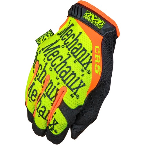 MECHANIX WEAR TACTICAL MENS CR5 ORIGINAL GLOVES HI-VIZ SAFETY WORK GLOVE YELLOW