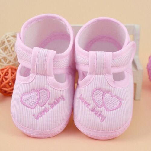 Newborn Baby Infant Girls Boys Soft Sole Crib Toddler Shoes Canvas Sneaker Shoes