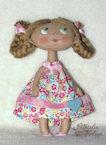 Cloth Tilda doll Handmade Art Textile Rag doll Little Princess Cute Stuffed Doll