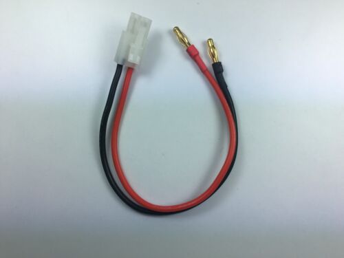 TAMIYA Male Plug 200mm 16AWG Charger Lead Cable 4mm Banana Bullet Connector LiPo