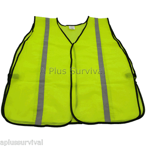 Cert Vert Maille Gilet de sécurité avec bande réfléchissante