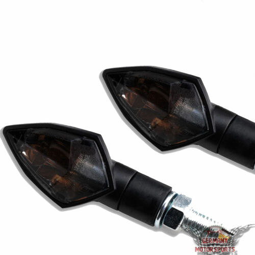 Halogène Moto Mini Clignotants Lampe ROCK race noir court 20 mm universel 12 V