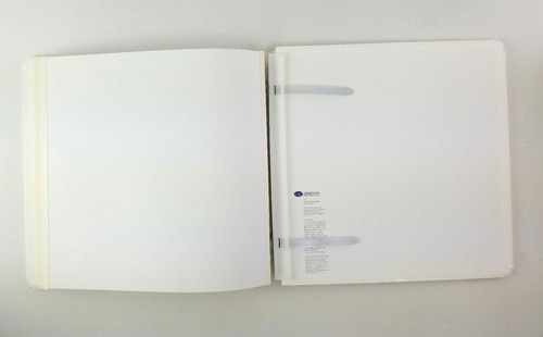 Creative Memories 12x12 White Wedding Album 15 White Pages Floral Vine Stripe