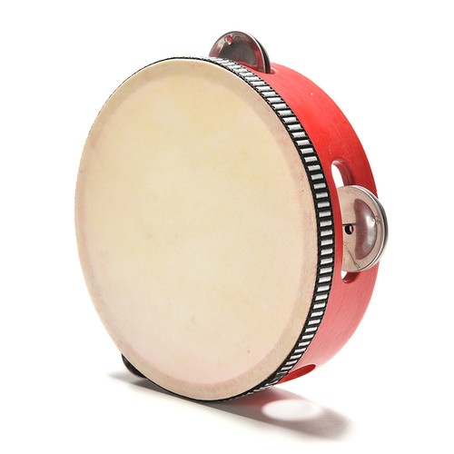 Wooden Hand Rattles Drum Classic Tambourine Toy for Kids Baby Newborn JP