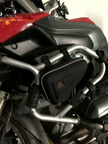 Black Triangle Motorcycle Frame Sundries Storage Bag Organizer For BMW R1200GS 