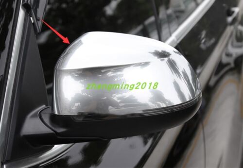 ABS Chrome Rearview Mirrors Cover Trim For BMW X3 F25 2011-2018 