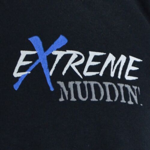 Extreme Muddin' Dirt Bike on a Black T Shirt 