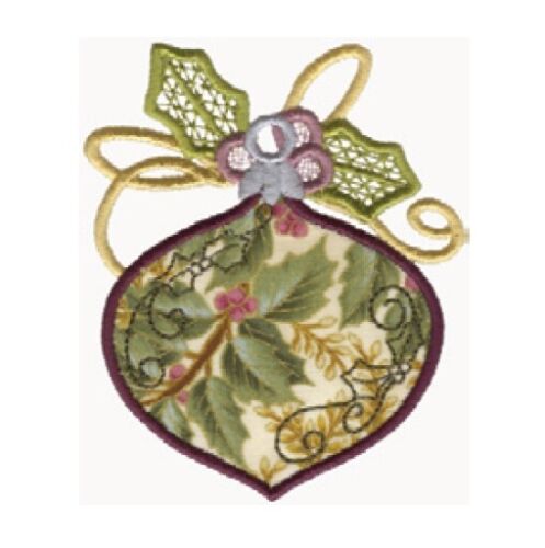 CHRISTMAS ORNAMENTS COLLECTION MACHINE EMBROIDERY DESIGNS ON CD OR USB 