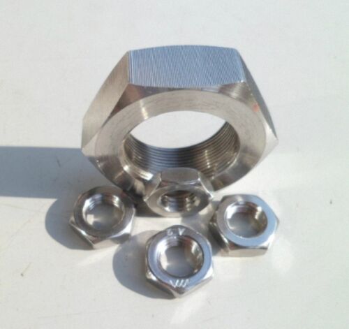 New 304 Stainless Steel Select Size M27 - M36 Thin Hex Nuts Left Hand Thread