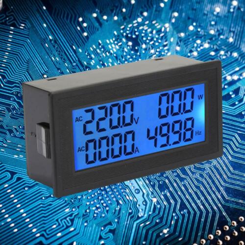Digital Panel Meter AC Voltmeter Frequency Volt Amp Power Energy Meter 60~500V C