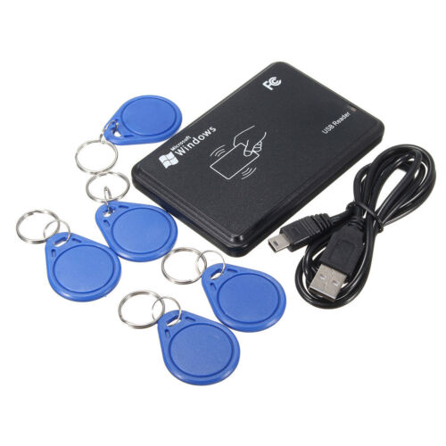 USB 125Khz RFID Contactless Proximity Sensor ID Card Smart Reader w/Cable EM4100 