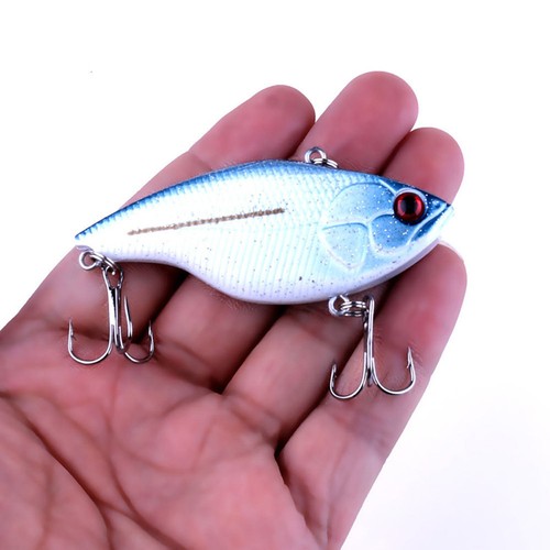 1//8PCS Kurbel Angehen Fischenköder Elritze Crankbait Köderhaken