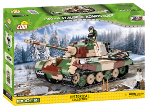 1000 PCS HC WWII Cobi 2540 Panzerkampfwagen VI Ausf B Königstiger 