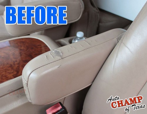 Tan 2005 Ford Excursion XLT-Passenger Side Seat Replacement Cloth Armrest Cover