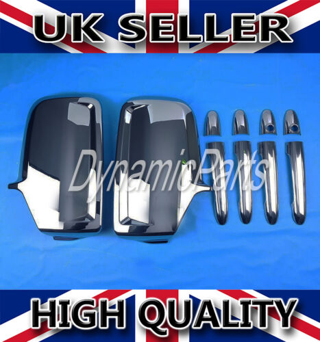 VW CRAFTER MERCEDES SPRINTER CHROME WING MIRROR COVERS 4 DOOR HANDLE COVERS