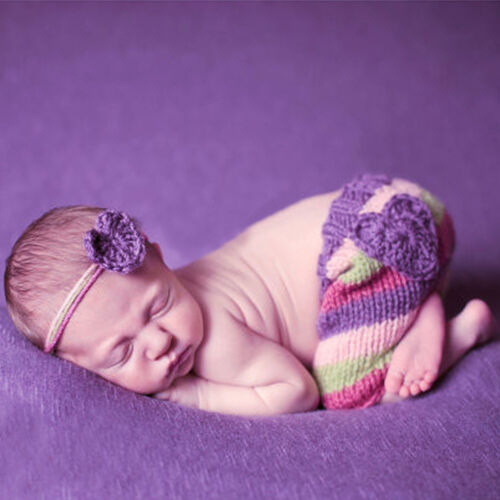 Nouveau-né Garçon Fille Bébé Crochet Tricot Costume Photographie Photo Prop Chapeau Costume Lot