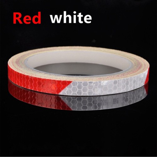 Motorcycle Bicycle Reflector Security Wheel Rim Decal Tape Reflective Stickers.