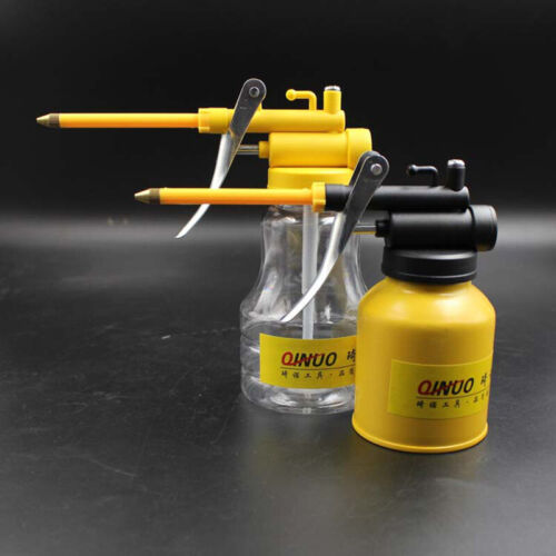 300ml High Pressure Pump Oiler Mini Oil Can Grease Gun Hose Injector Lubricants 