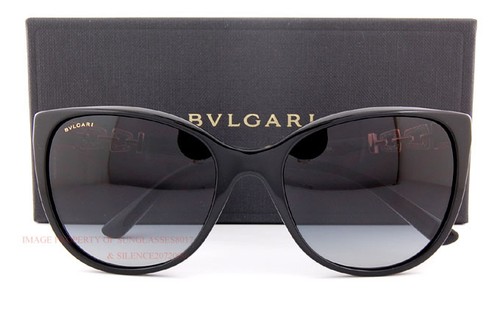 Brand New BVLGARI Sunglasses 8145B 501//8G Black//Grey Gradient For Women Size 55