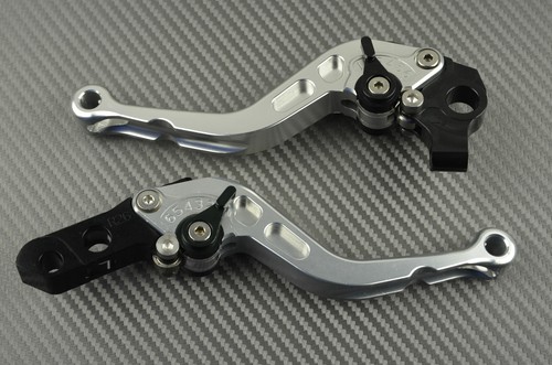 Kurz Hebel Paar Bremshebel Kupplungshebel Silber CNC KAWASAKI ZXR 750 1989 1994