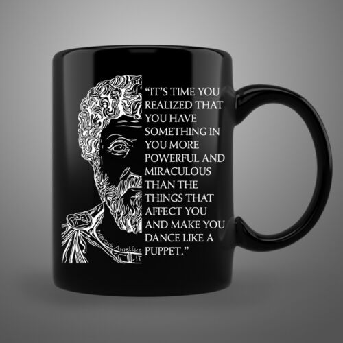 Stoicism Marcus Aurelius Stoic Philosophy Quote Puppet Funny Coffee Mug Tea Cup