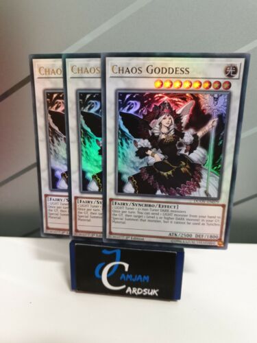 1st Edition YuGiOh Ultra Rare 3 x DUOV-EN079 Chaos Goddess