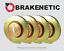BRAKENETIC SPORT SLOTTED Brake Disc Rotors BSR78971 FRONT + REAR