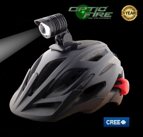 Opticfire® CREE LED Bike Lights MTB Cycle Helmet Cycling Front /& Rear Light Set