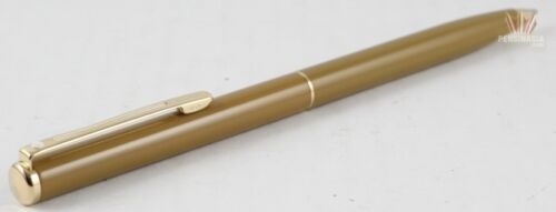 SHEAFFER AGIO 9089 ORANGE OLIVE LACQUER WITH GOLD TRIM BALL POINT PEN BEAUTIFUL! 